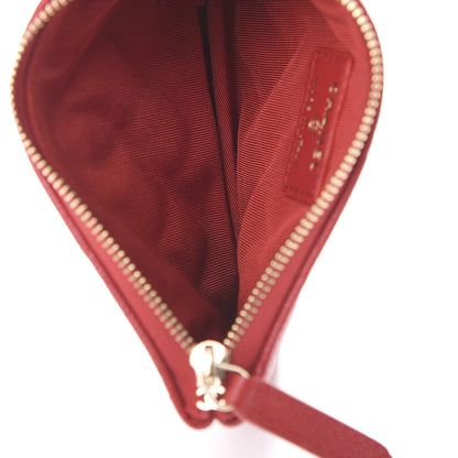 Chanel Shiny Caviar Quilted Small Cosmetic Case Red 5 of 8