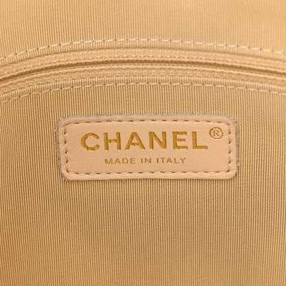 Chanel Calfskin Quilted Small Shopping Tote White 6 of 11