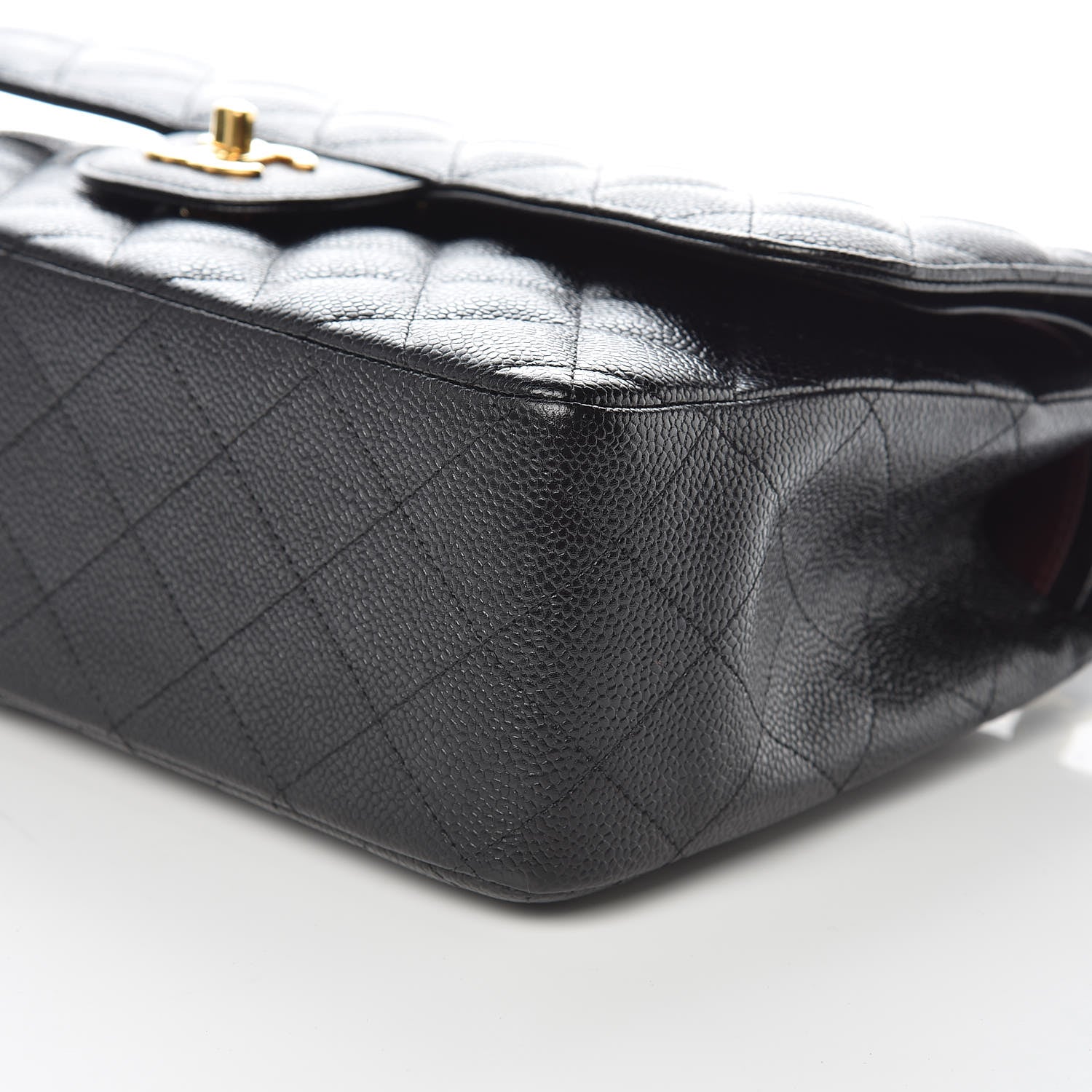 Chanel Caviar Quilted Jumbo Double Flap Black 9 of 10