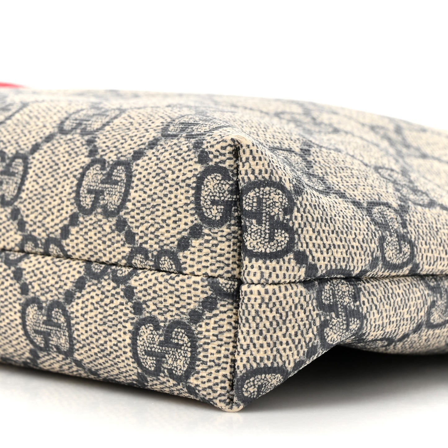 GG Supreme Monogram Web Flat Messenger Bag Navy