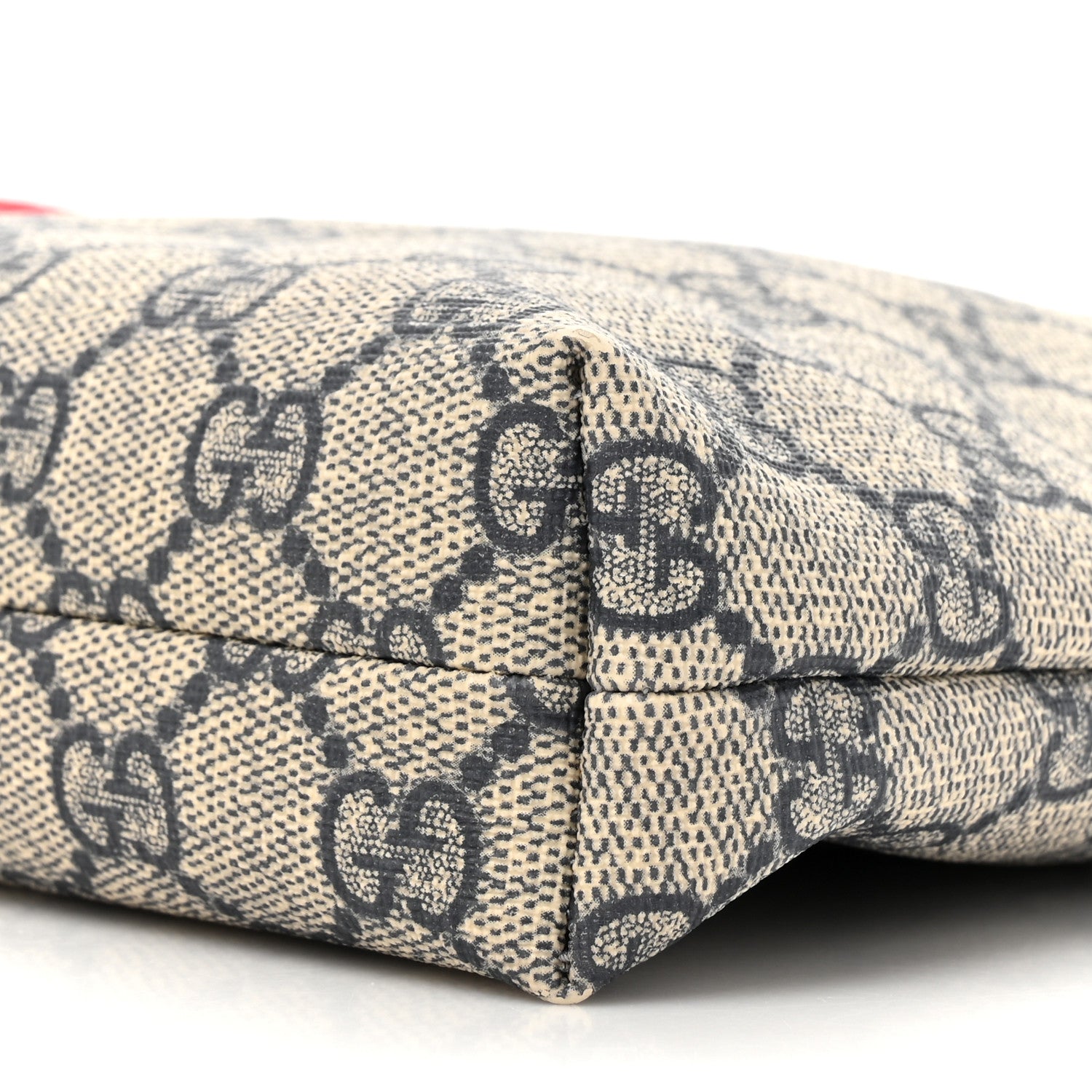 Gucci GG Supreme Monogram Web Flat Messenger Bag Navy 9 of 14