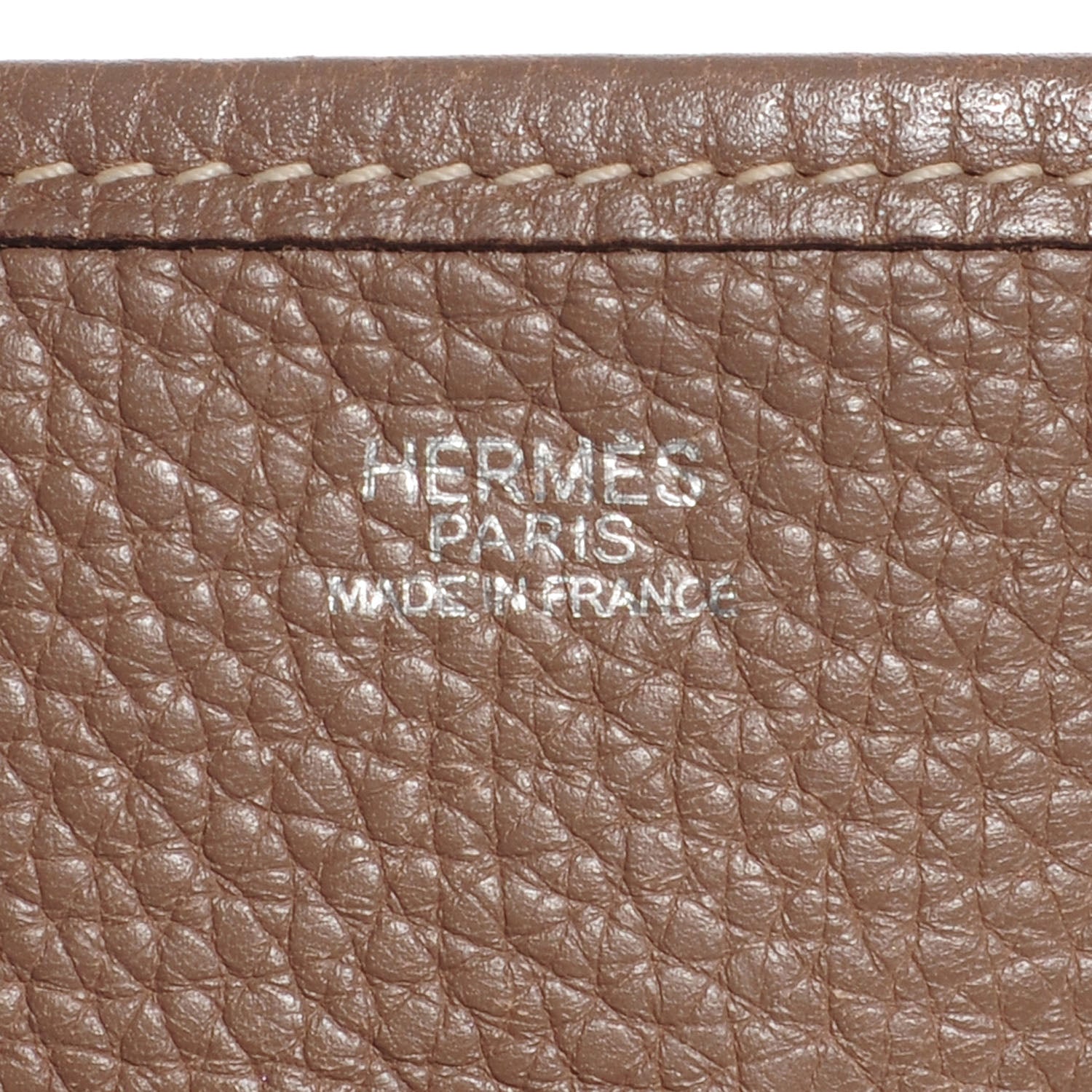 Hermes Taurillon Clemence Evelyne PM Etoupe 10 of 16