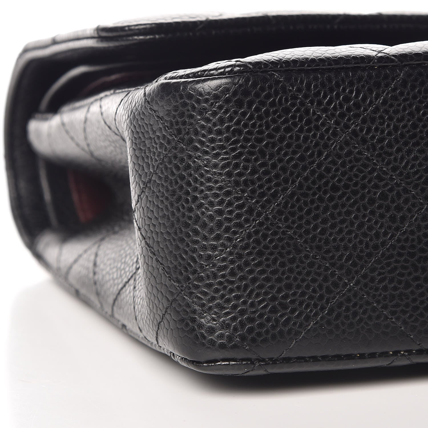 Chanel Caviar Quilted Medium Double Flap Black 10 of 12