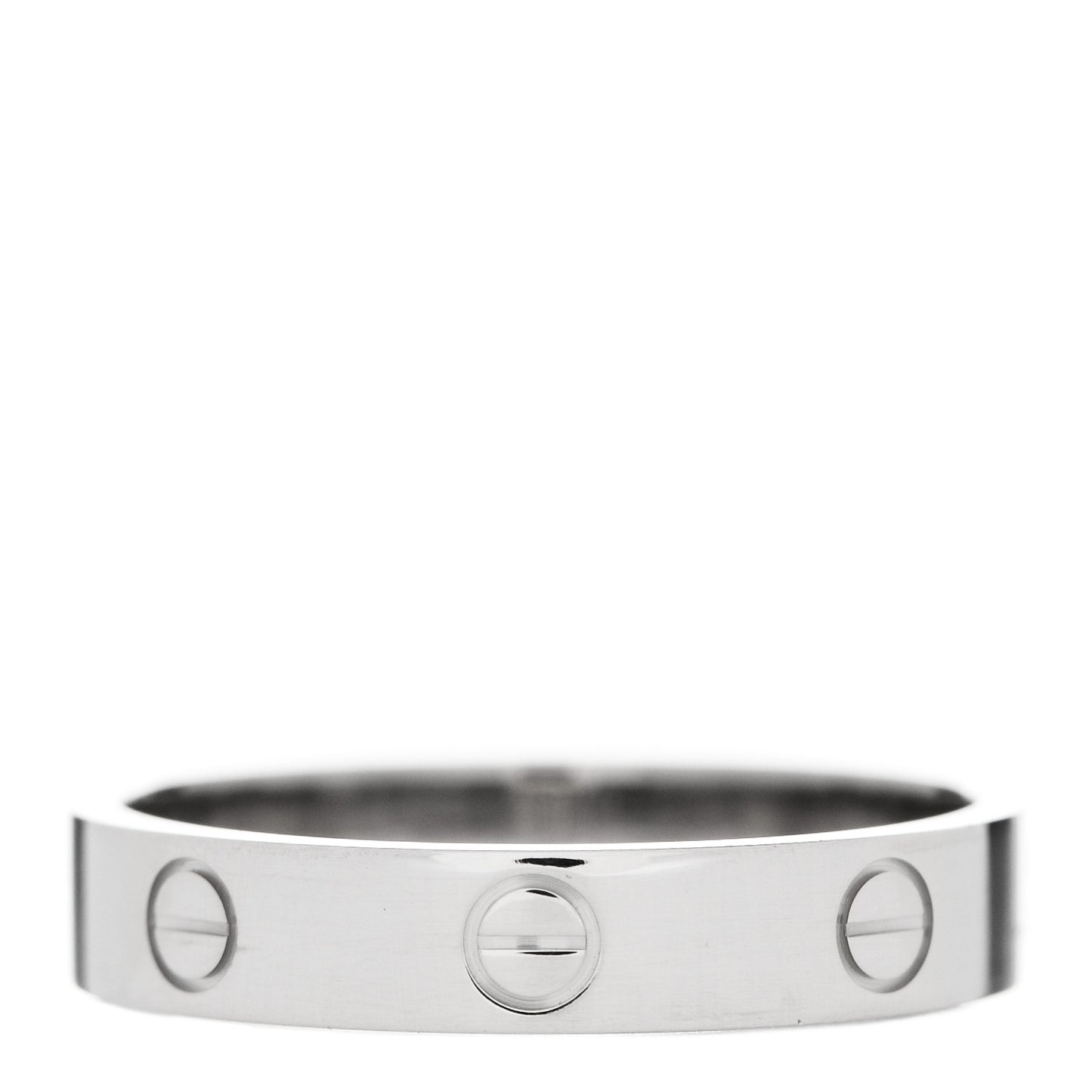18K White Gold 3.5mm LOVE Wedding Band Ring 57 8