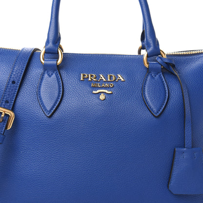 Prada Vitello Daino Shopping Tote Azzurro 9 of 9