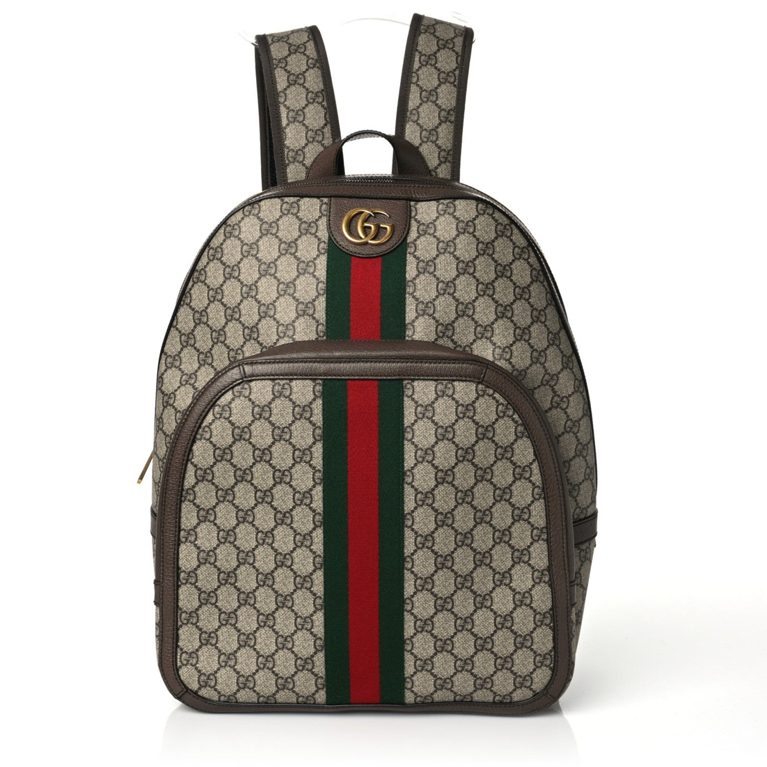 Gucci GG Supreme Monogram Medium Ophidia Day Backpack Brown 1 of 11