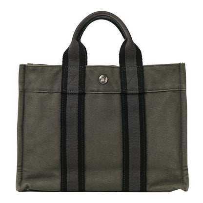 Hermes Canvas Tout Fourre PM Grey 1 of 9