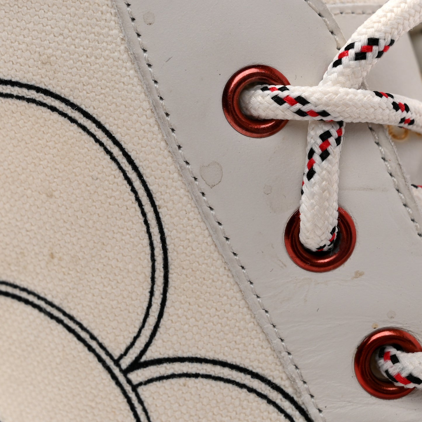 Canvas LV Forever Mens Tattoo Sneaker Boots 10.5 White