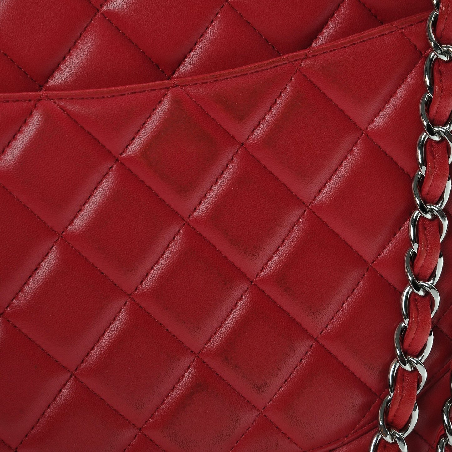 Lambskin Quilted Maxi Single Flap Fuchsia
