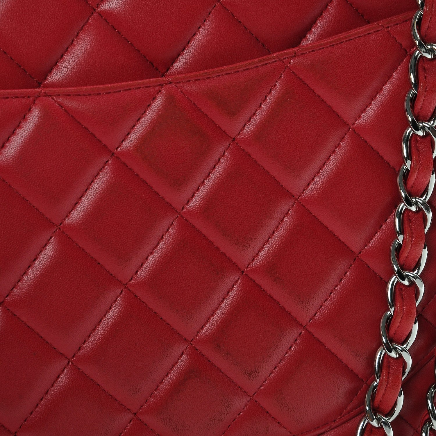 Chanel Lambskin Quilted Maxi Single Flap Fuchsia 9 of 9