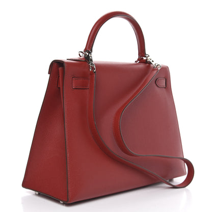 Hermes Epsom Kelly Sellier 32 Rouge Garance 4 of 27