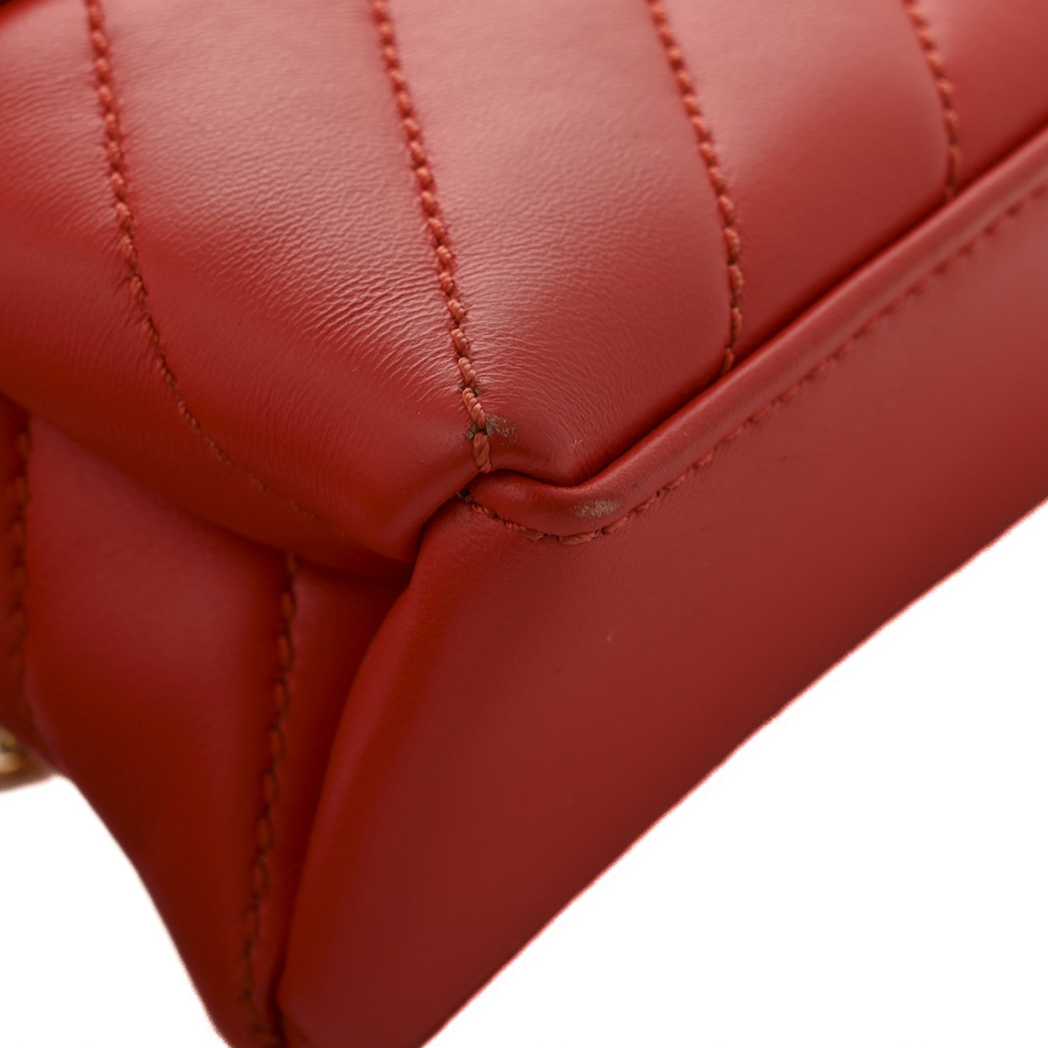 Off-White Calfskin Diagonal Quilted Jackhammer 17 Shoulder Bag Red 13 of 15