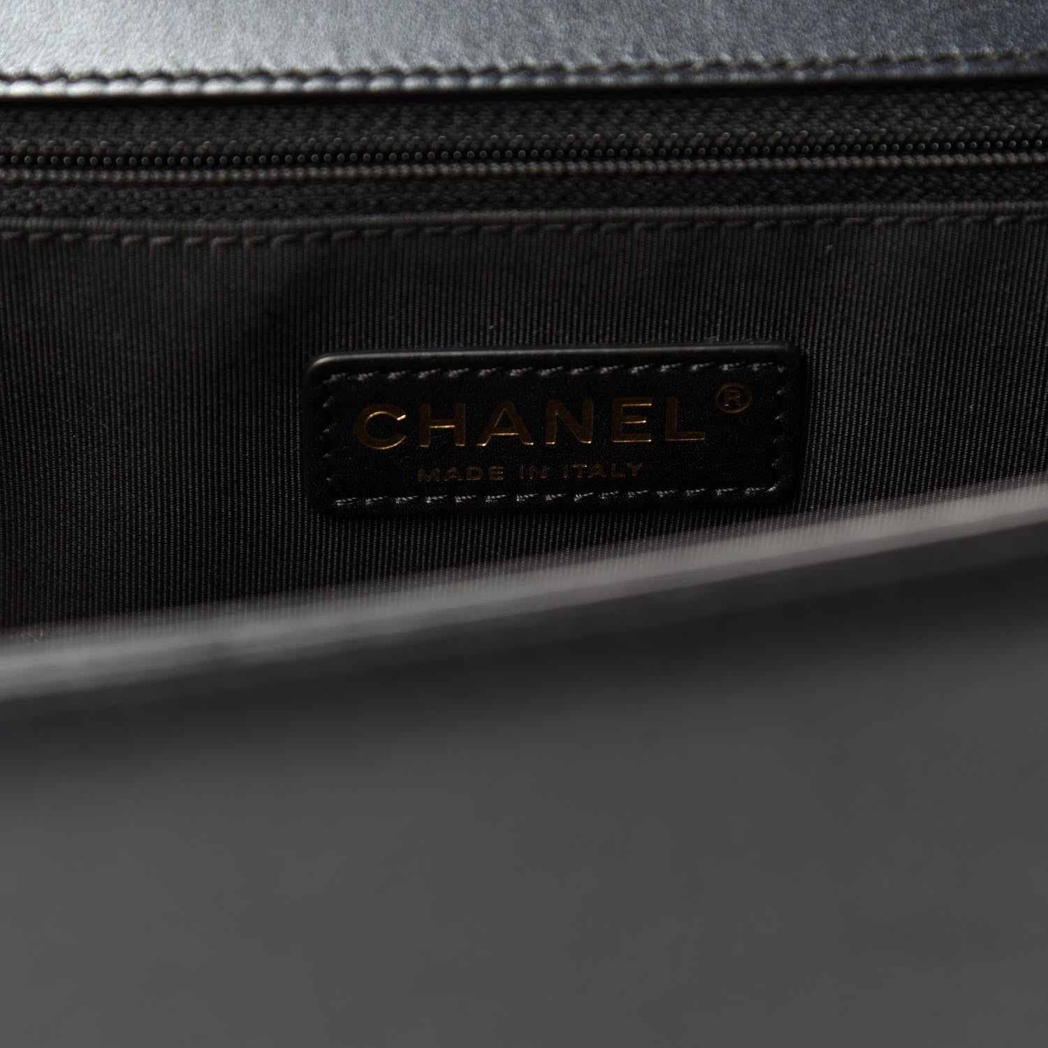 Chanel Iridescent Lambskin Quilted Large Boy Flap Black 6 of 10
