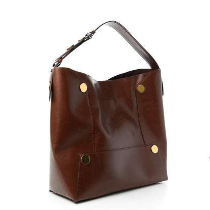 Stella McCartney Eco Alter Nappa Studded Large Bucket Bag Cognac 3 of 9