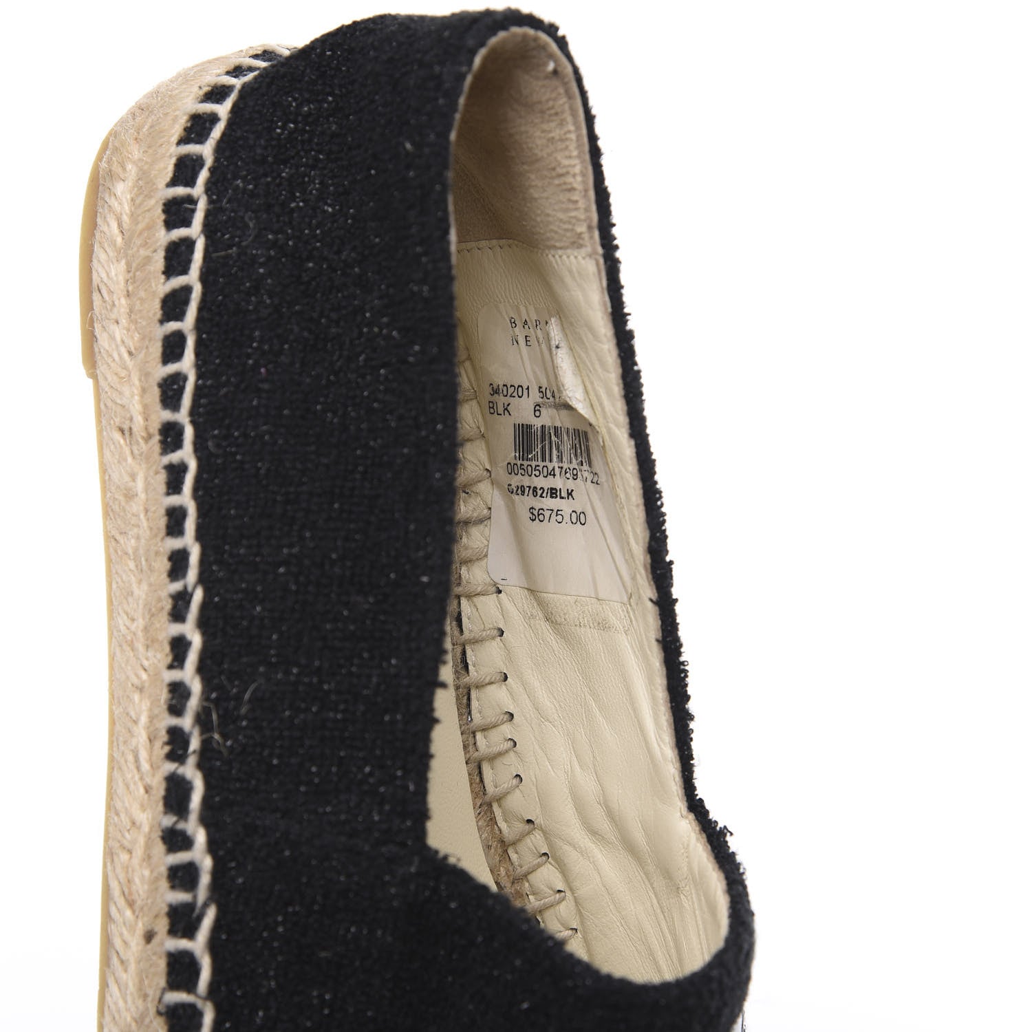 Chanel Fabric Patent Calfskin CC Espadrilles 36 Black 9 of 10