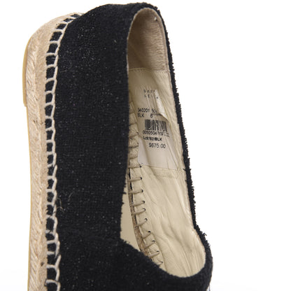 Chanel Fabric Patent Calfskin CC Espadrilles 36 Black 9 of 10