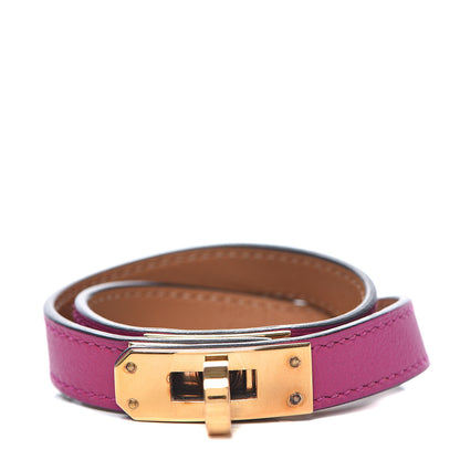 Hermes Swift Kelly Double Tour Bracelet T2 Rose Pourpre 1 of 4