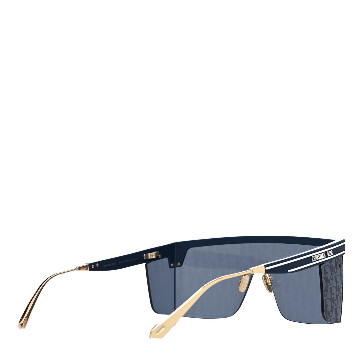 Oblique Diorclub M1U Mask Sunglasses Blue