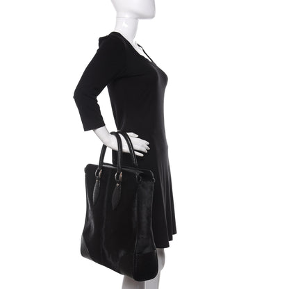 Louis Vuitton Pony Hair Mens Cabas Whistler Black 2 of 8