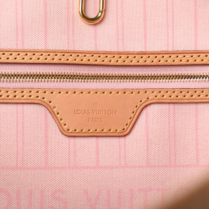 Louis Vuitton Damier Azur Neo Neverfull MM Rose Ballerine 7 of 13