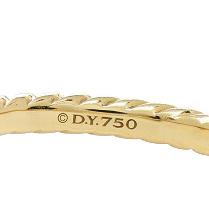 David Yurman 18K Yellow Gold Diamond Petite Princess Cut Band Ring 57 8 5 of 5