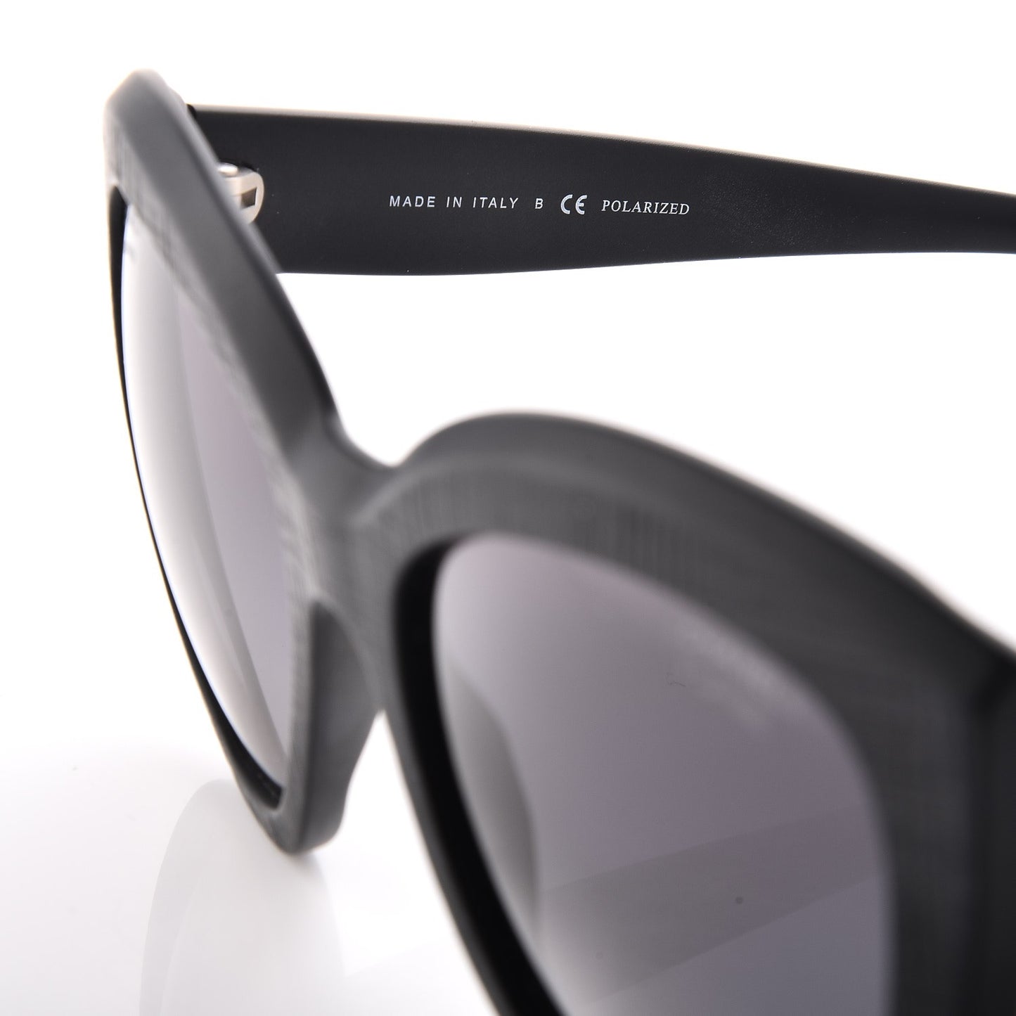 Tweed Effect CC Polarized Butterfly Signature Sunglasses 5332 Black