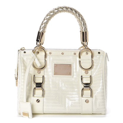Versace Patent Couture Snap Out Of It Bag White 1 of 11