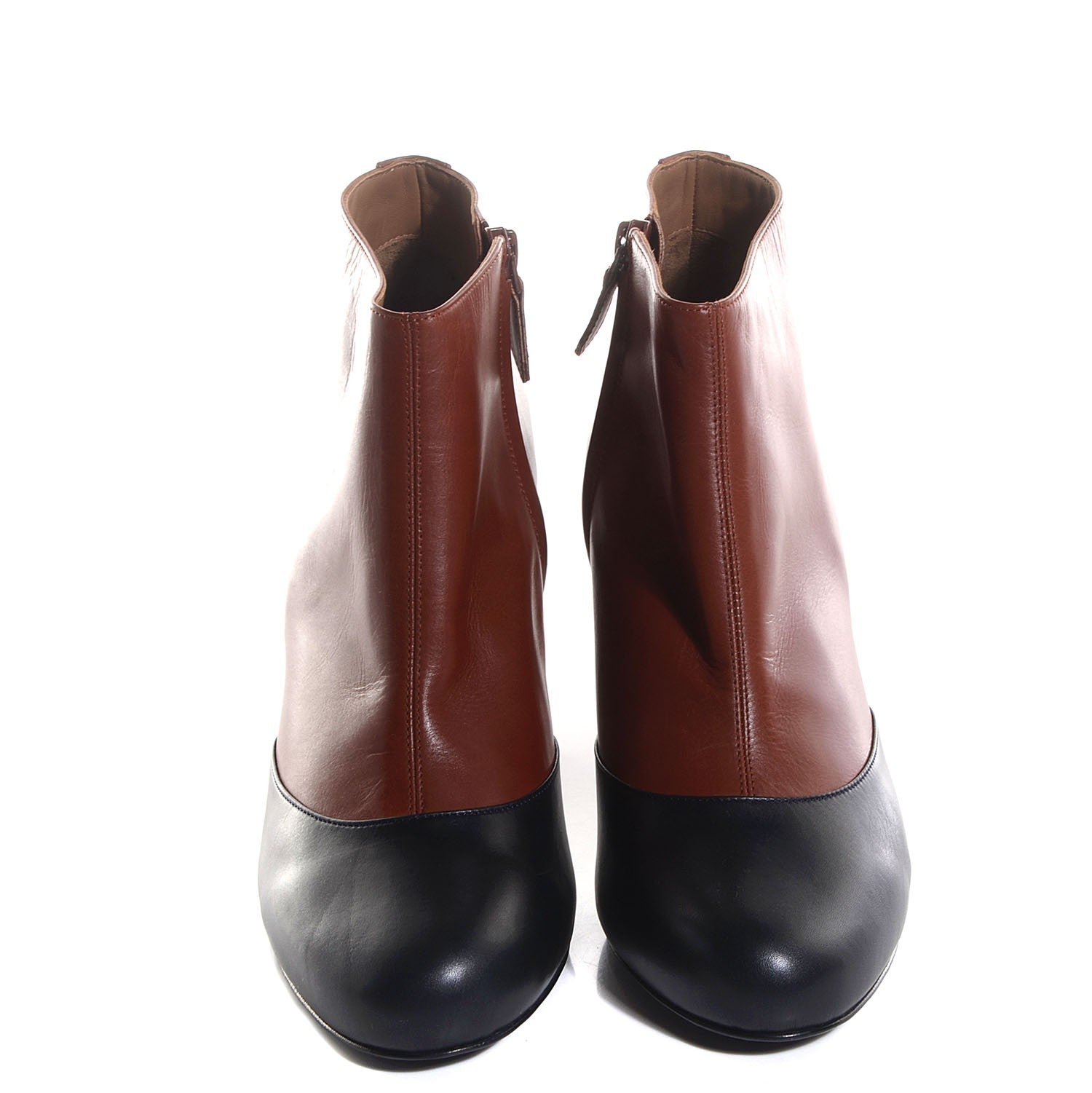 Hermes Boots 40 Black Brown 2 of 5