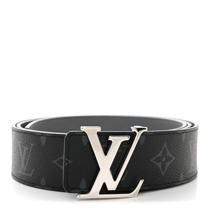 Louis Vuitton Calfskin Monogram Eclipse LV Initiales Reversible Belt 110 44 1 of 9