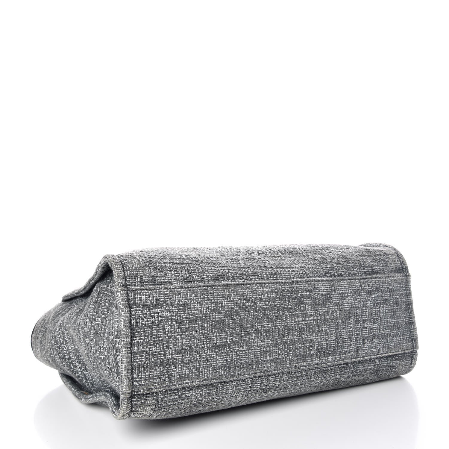 Chanel Canvas Large Deauville Tote Charcoal 4 of 9