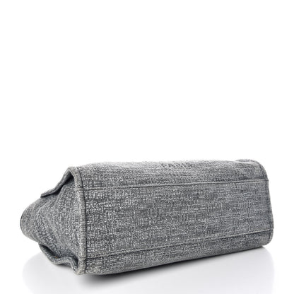 Chanel Canvas Large Deauville Tote Charcoal 4 of 9