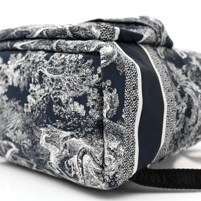 Christian Dior Nylon Technical Fabric Toile De Jouy Small Diortravel Backpack Blue 9 of 9