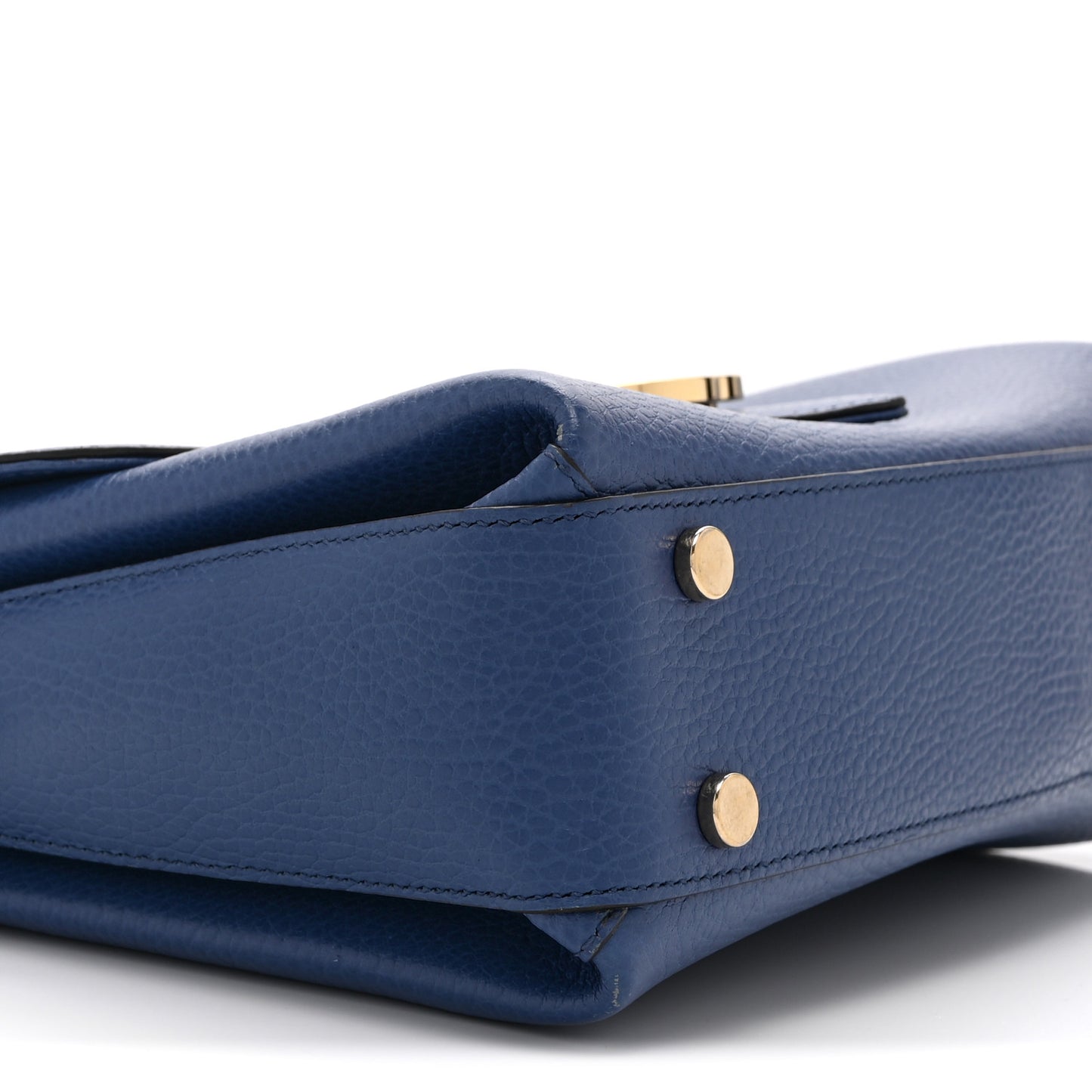 Dollar Calfskin Interlocking G Top Handle Shoulder Bag Caspian