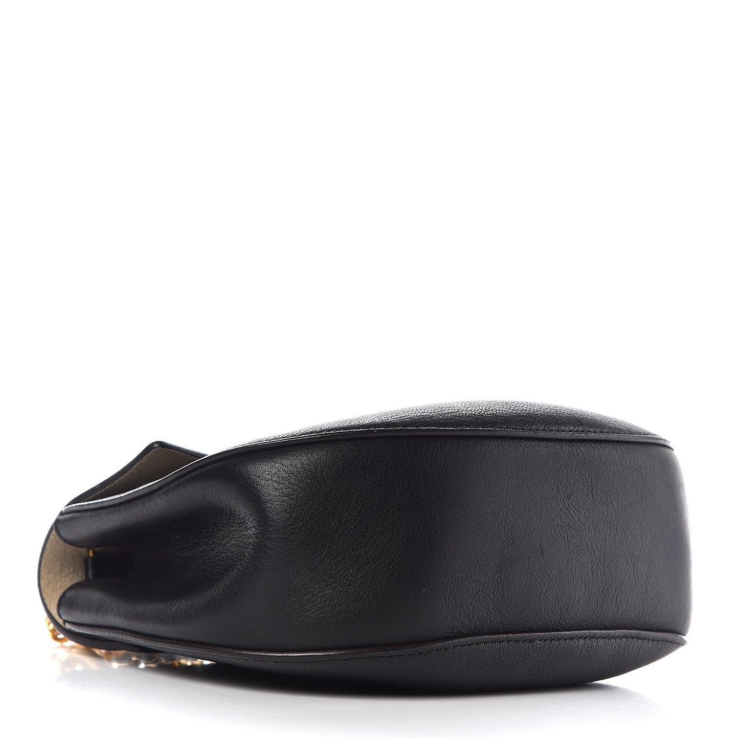 Grained Lambskin Drew Shoulder Bag Black