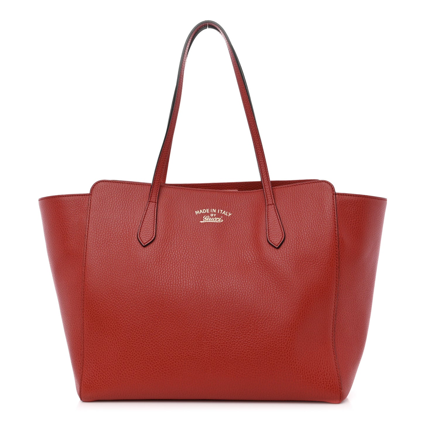 Dollar Calfskin Medium Swing Tote Red