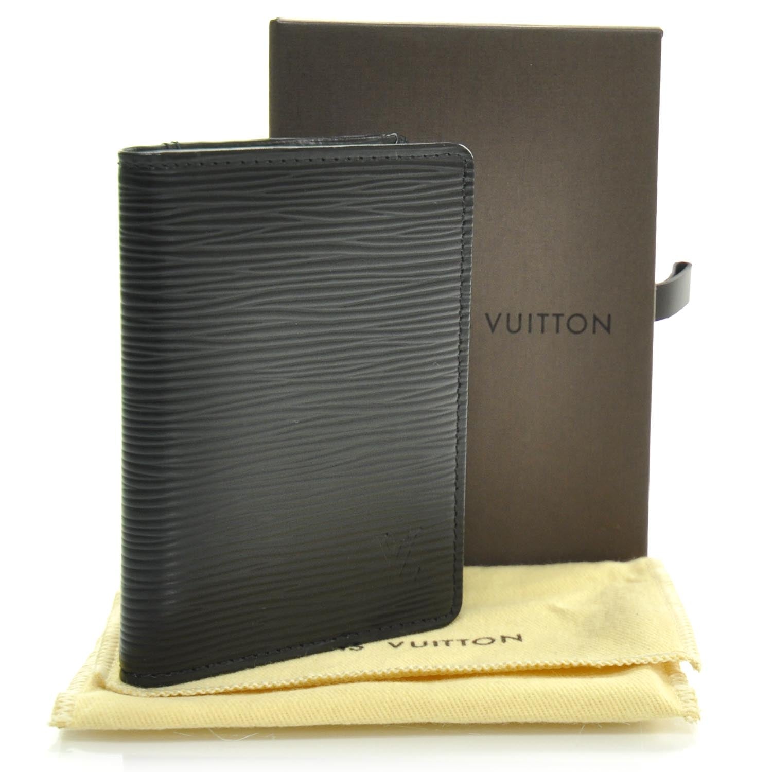 Louis Vuitton Epi Cards Holder Pass Black 4 of 7