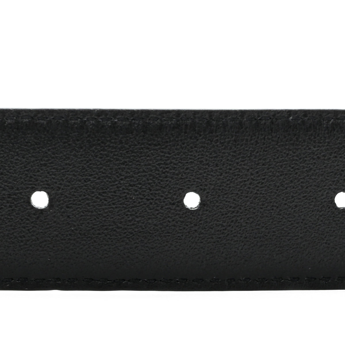 Calfskin Crocodile Embossed Monogram Square Buckle Belt 80 32 Black