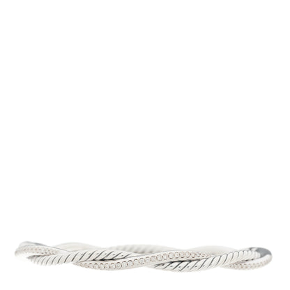 David Yurman Sterling Silver Diamond Infinity Bracelet 1 of 4