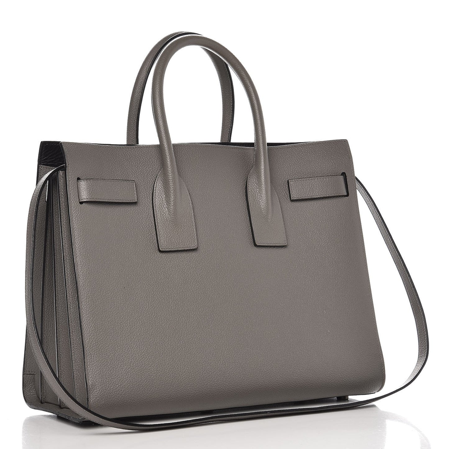 Grained Calfskin Small Sac De Jour Fog