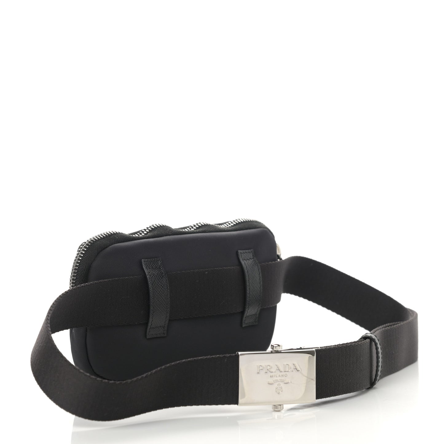 Nylon Saffiano Belt Bag Black