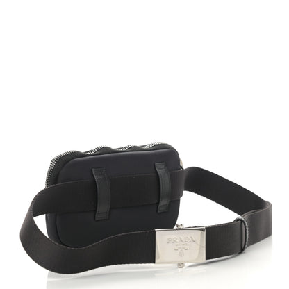 Prada Nylon Saffiano Belt Bag Black 2 of 10