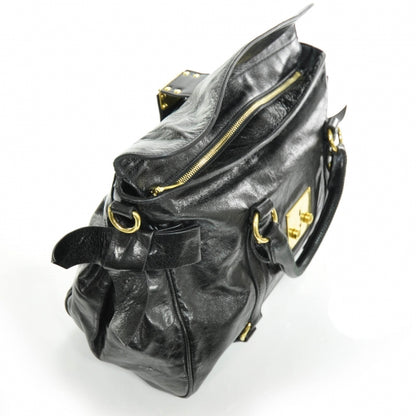 Miu Miu Leather Vitello Lux Bow Bag Black 7 of 9