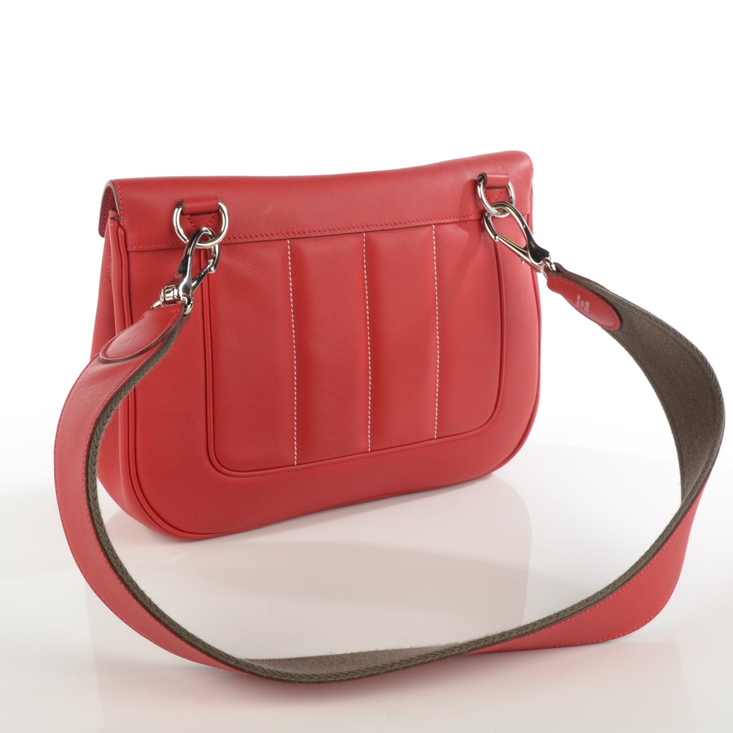 Hermes Veau Swift Sac Berline 28 Vermillion 3 of 11