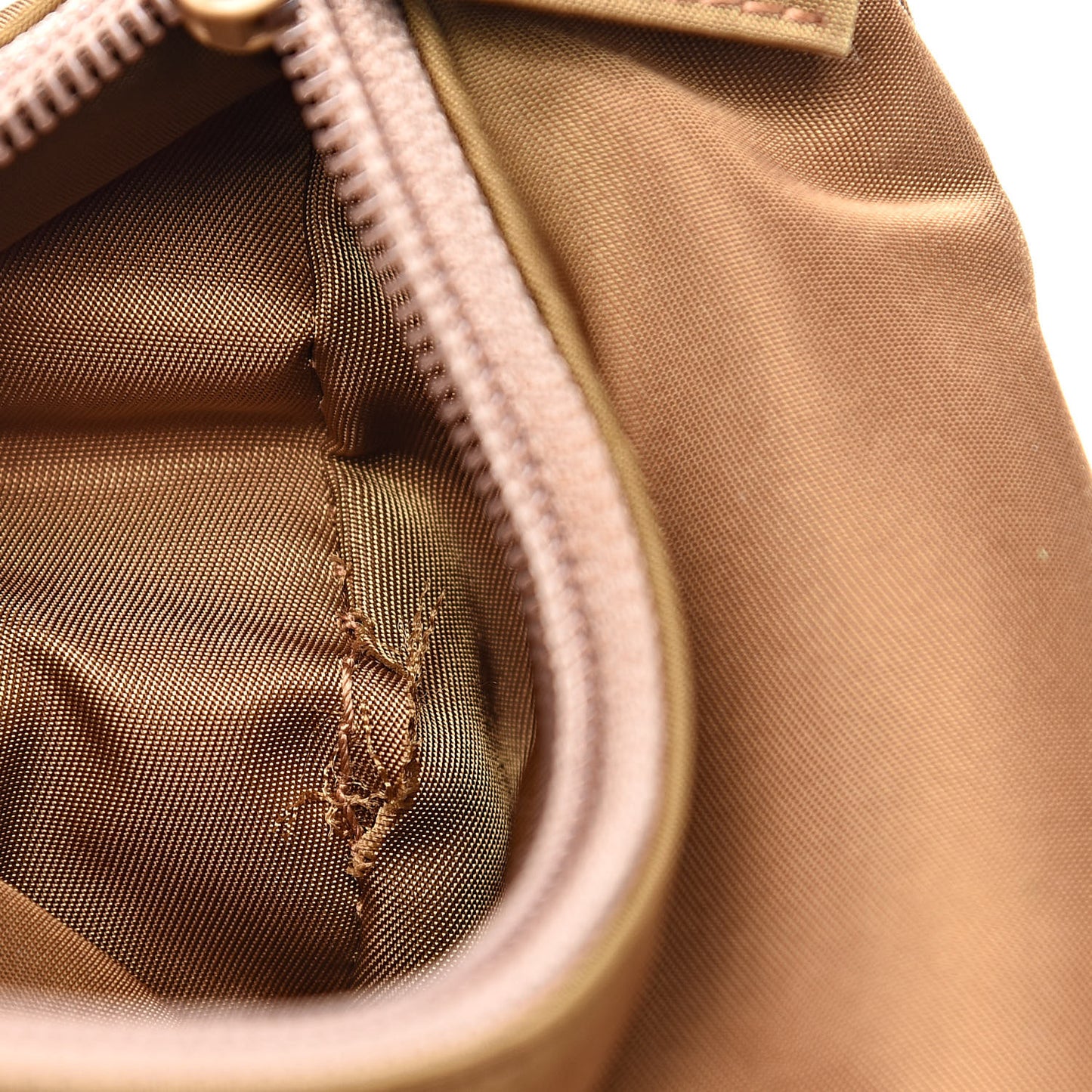 Tessuto Nylon Small Shoulder Bag Nocciolo