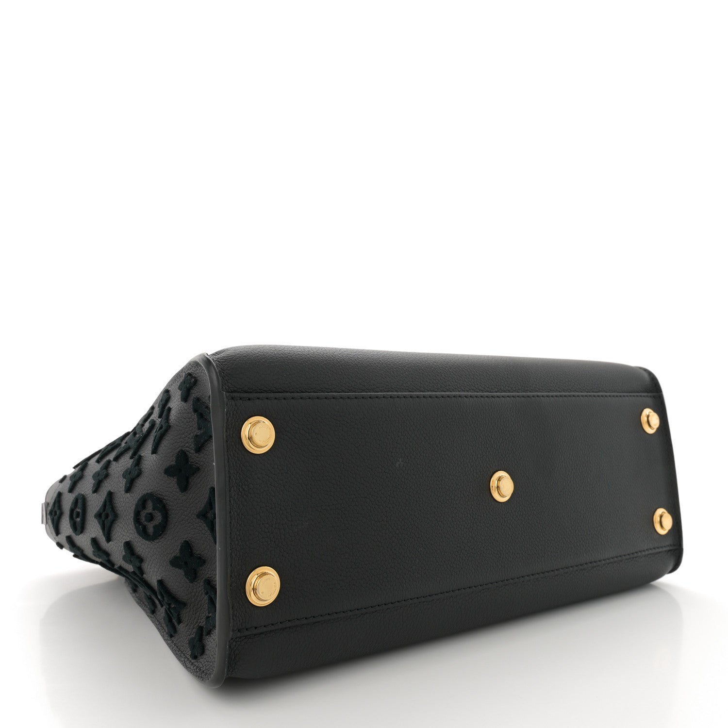 Louis Vuitton Calfskin Monogram Tufting On My Side Black 4 of 12