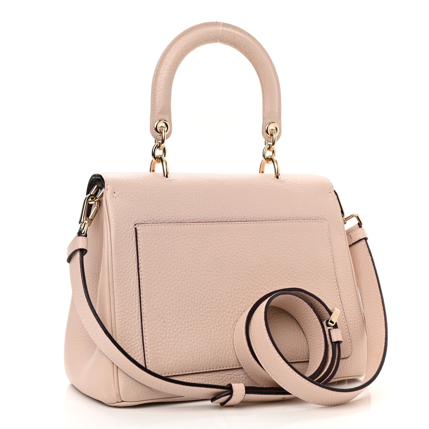 Bullcalf Small Be Dior Flap Rose Poudre