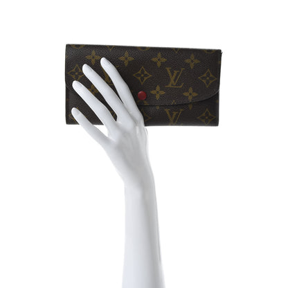 Louis Vuitton Monogram Emilie Wallet Red 2 of 9