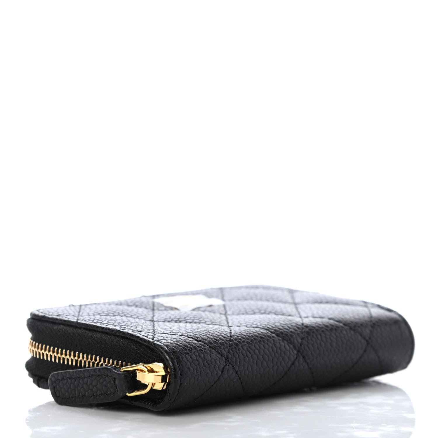 Chanel Caviar Quilted Zip Coin Purse Black 4 of 6