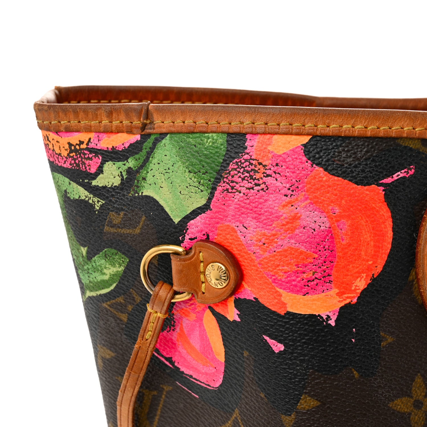 Louis Vuitton Monogram Roses Neverfull MM 11 of 13