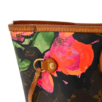 Louis Vuitton Monogram Roses Neverfull MM 11 of 13